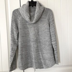 ITS OUR TIME gray cowl-neck sweater